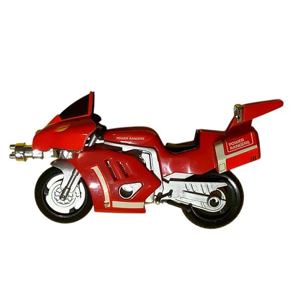 Bandai 1993 MMPR Power Ranger Dino Cycle, Red Vehicle Zord System Tyrannosaurus. - Picture 1 of 6